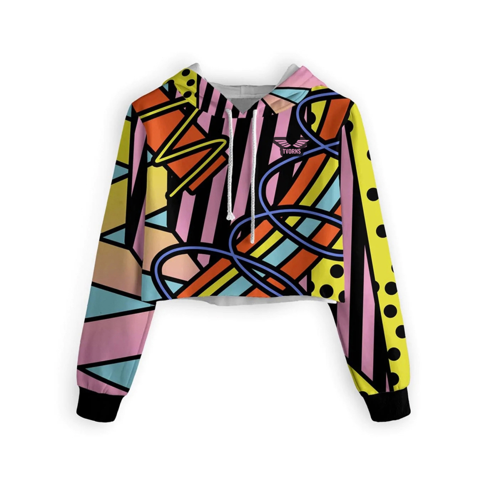 Sublimated Cropped Women Hoodie | Custom Hoodies for Wholesale & Private Label